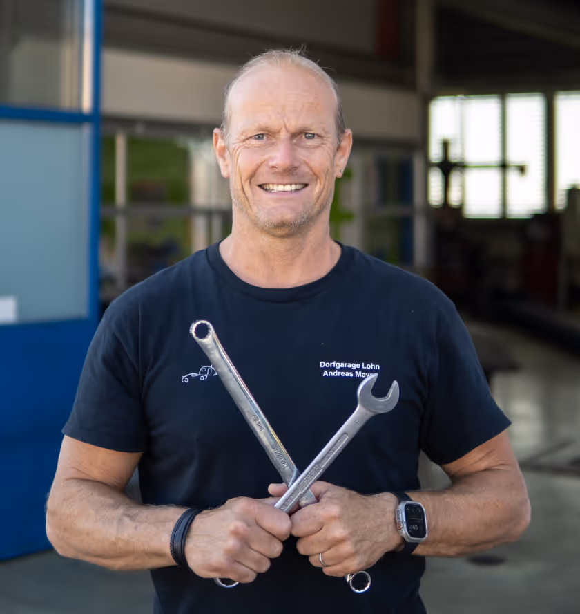 Andreas Mayer, Inhaber der Dorfgarage Lohn