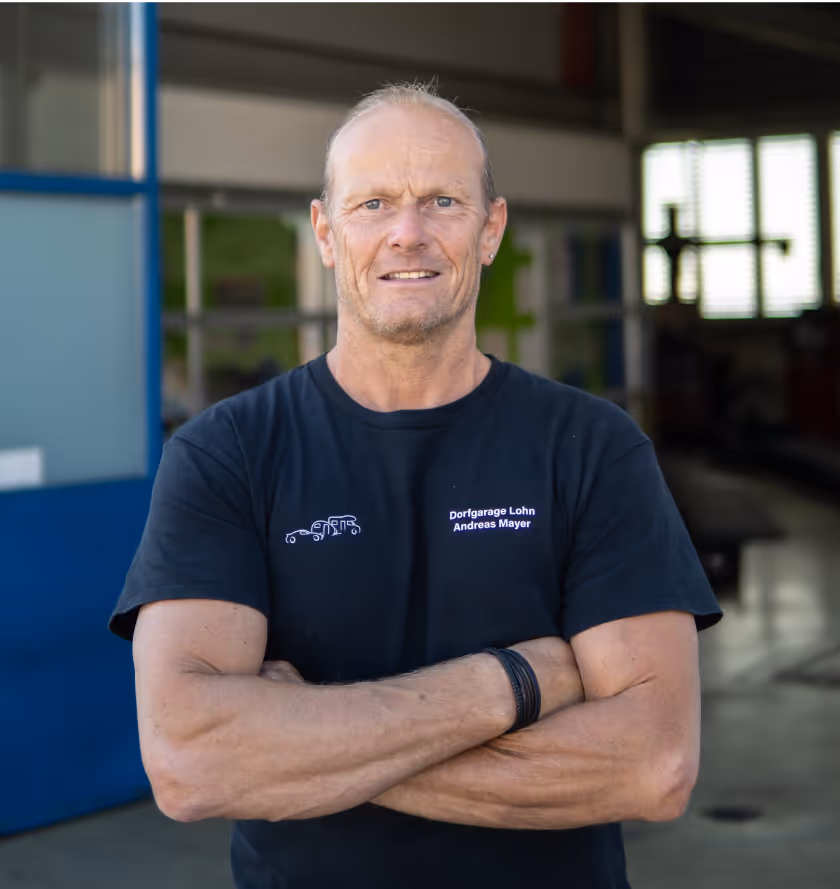 Andreas Mayer, Inhaber der Dorfgarage Lohn